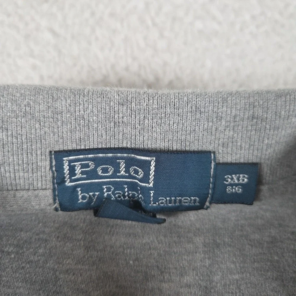 Vintage Polo Ralph Lauren‎ Shirt Mens Gray Size 3XB Big And Tall